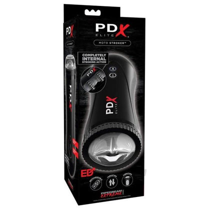 PDX Elite Moto Stroker - Ultimate Hands-Free Thrusting and Vibrating Male Masturbator for Intense Pleasure - Model MS-5000 - Designed for Men - Delivers Sensational Stimulation and Satisfaction - Black