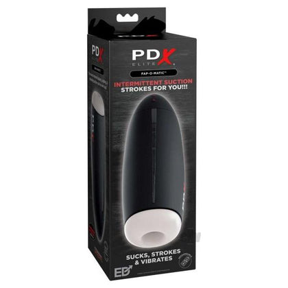 PDX Elite Fap-O-Matic Intermittent Suction Stroker - Model FOM-500 - Male Masturbation Sleeve for Explosive Pleasure - Deep Stimulation - Black