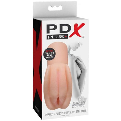 Introducing the PDX Plus Perfect Pussy Pleasure Stroker - Model PP-200X: The Ultimate Lifelike Pleasure Experience for Him, Focusing on Intense Vaginal Sensations in a Sultry Vanilla Hue