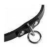 ElegantX Leather Choker Collar With O Ring M-L - Unleash Pleasure and Power - Adult Naughty Store