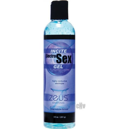 Zeus Incite Electrosex Gel - Amplify Pleasure with Conductive Electrolyte Gel for Intense E-Stim Experiences - Model ZE-EG-850 - Unisex - Enhances Sensations for All Areas of Pleasure - 8.5oz - Transparent