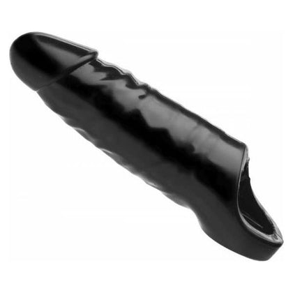 Introducing the XtraLuxe Black Mamba Cock Sheath Penis Extender - Model XL-7X - For Enhanced Pleasure, Long-Lasting Erections, and Ultimate Satisfaction - Unleash Your Inner Beast! - Adult Naughty Store