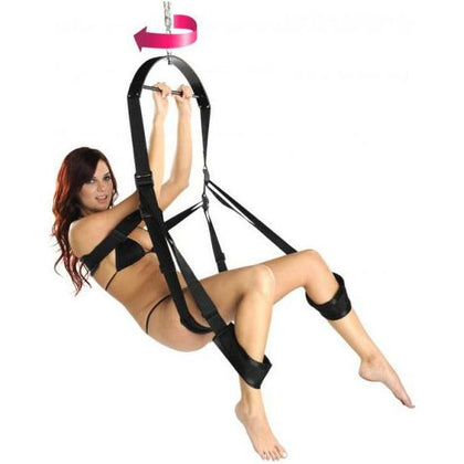 Introducing the SensaSwing 360° Spinning Sex Swing - Model SSSW-360-01: The Ultimate Pleasure Enhancer for Couples