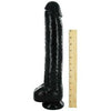 Introducing the Black Destroyer 16.5-Inch Huge Dildo for Unforgettable Pleasure