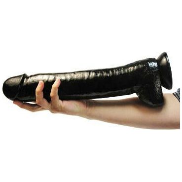 Introducing the Black Destroyer 16.5-Inch Huge Dildo for Unforgettable Pleasure