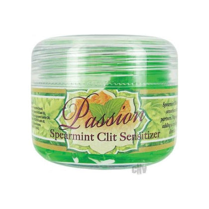 Passion Spearmint Clit Sensitizer Gel 1.5oz - Intensify Pleasure with Cooling Sensations for Women's Clitoral Stimulation - Model X123 - Mint Green - Adult Naughty Store