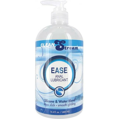 CleanStream Ease Hybrid Anal Lube 16.4oz - Premium Lubricant for Comfortable and Long-lasting Pleasure - Unisex - Ideal for Anal Play - Clear