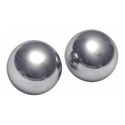 Titanica Extreme Steel Orgasm Balls - Silver: The Ultimate Pleasure Experience for Intense Sensation Play - Model TESOB-001 - Unisex - Exquisite Steel Balls for Unparalleled Stimulation - Adult Naughty Store