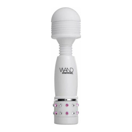 Wand Essentials Charmed Petite Wand Massager CE-1001 - Powerful Mini Vibrator for Sensual Stimulation - All Genders - Perfect for Intimate Pleasure - Pink and White