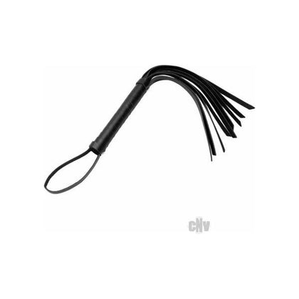 Introducing the Cats Tail Vegan Faux Leather Hand Flogger Black: A Sensational Pleasure Tool for Impact Play and BDSM Exploration
