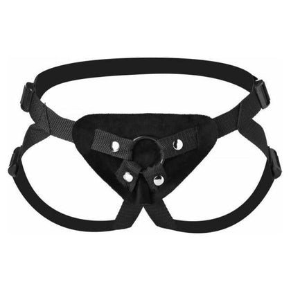 Frisky Adjustable Strap On Harness - Versatile Pleasure for All Genders - Black O-S - Adult Naughty Store