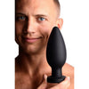 Master Series Colossus XXL Silicone Anal Plug Suction Cup - Black, Model XXLAPSC-BLK - Adult Naughty Store