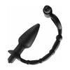 Viaticus Dual Cock Ring and Anal Plug Vibe - The Ultimate Pleasure Combo for Him - Model V200 - Male - Intense Stimulation for Cock and Ass - Black - Adult Naughty Store