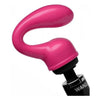 Introducing the Deep Glider Curved G-Spot Attachment - Pink: The Ultimate Pleasure Companion for Wand Massagers - Adult Naughty Store