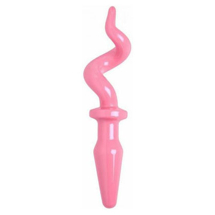 Pink Spiral Swine Delight Anal Plug - Model PTAP-001 - For All Genders - Pleasure Zone: Backdoor - Bubble Gum Pink - Adult Naughty Store