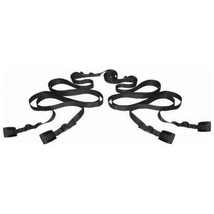 Frisky Bedroom Restraint System - Black Standard Bed - Model FRK-2001 - Unisex - Full Body Restraints - Intensify Pleasure - Adult Naughty Store