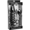 Master Series Accordion Inflatable XL Anal Plug - Model XLP-2021 - Unisex - Intense Anal Pleasure - Black - Adult Naughty Store