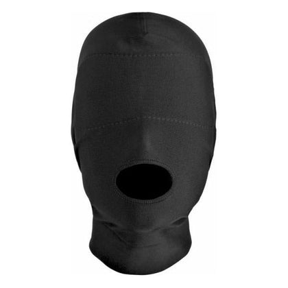 Disguise Open Mouth Hood with Padded Blindfold O-S - Ultimate Sensation Hood for Uninhibited Pleasure - Model X123, Unisex - Intensify Oral Play and Explore New Heights - Black - Adult Naughty Store