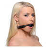 Premium Hush Locking Silicone Comfort Gag - Model X19 - Unisex - Oral Pleasure - Black - Adult Naughty Store