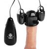 Introducing the PleasureMaxx Multi Speed Vibrating Penis Head Teaser - Model PT-5000 - For Men - Targeted Stimulation for Toe-Curling Pleasure - Midnight Black - Adult Naughty Store