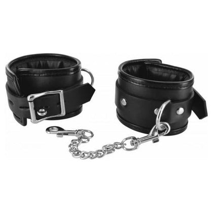 Strict Locking Padded Wrist Cuffs with Chains