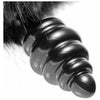 Tailz Bunny Faux Fur Tail Plug Black - Premium Metal Anal Toy (Model No. TB-001) for Sensual Role Play and Pleasure