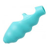 Introducing the SensaTease Teal Blue Finger Vibrator - Model FT-2021: The Ultimate Pleasure Companion for Intimate Moments! - Adult Naughty Store