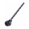 Introducing the Exquisite Pleasure Spiked 5 Row Pinwheel Black - Model P5R-001: A Sensational Sensation Play Tool for All Genders, Designed for Exquisite Pleasure and Exploration - Adult Naughty Store