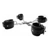 Strict Leather Hog-Tie Restraint System - Ultimate Bondage Spreader Bar for Intense Pleasure - Model HT-500 - Unisex - Ankle and Wrist Cuffs - Black - Adult Naughty Store