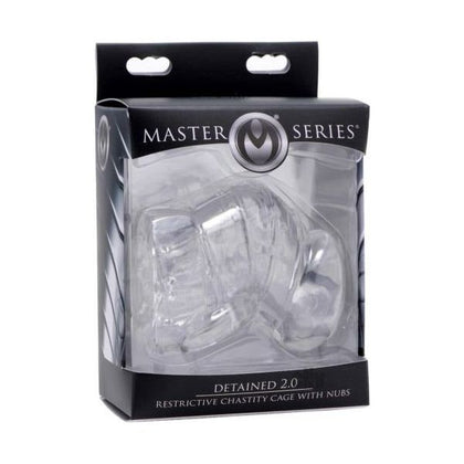 Detained Soft Body Chastity Cage - Advanced Restrictive Male Chastity Device for Intense Pleasure - Model DSBC-2001 - Men's Cock and Ball Restraint - Clear