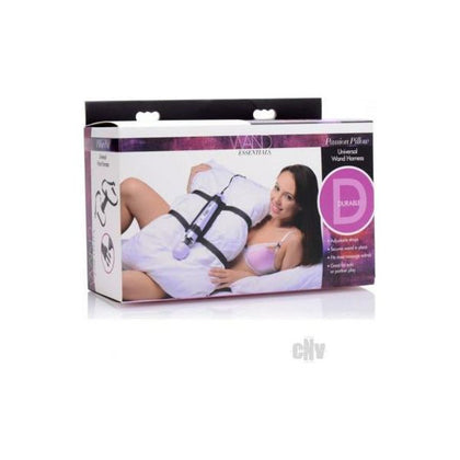 Introducing the SensaPleasure X1 Uni Wand Harness - The Ultimate Pleasure Enhancer for All Genders, Delivering Intense Stimulation and Unforgettable Experiences in Vibrant Midnight Black - Adult Naughty Store