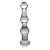 LuxGlass Mammoth 3 Bumps Glass Dildo - Model XYZ - Unisex Pleasure - Clear - Adult Naughty Store