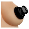 Introducing the SensaPlunge Extreme Suction Silicone Nipple Suckers - Model XN-2000, for Enhanced Pleasure, in Black - Adult Naughty Store