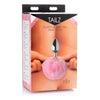 Introducing the Luxe Collection: Fluffy Bunny Tail Anal Metal Butt Plug Pink - Model BTP-1001 (For All Genders, Anal Pleasure) - Adult Naughty Store