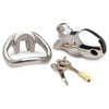 Rikers 24-7 Stainless Steel Locking Chastity Cage - Model 3000 - Male - Full Chastity - Silver