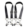 Spread Labia Spreader Straps with Clamps Black - Adult Naughty Store