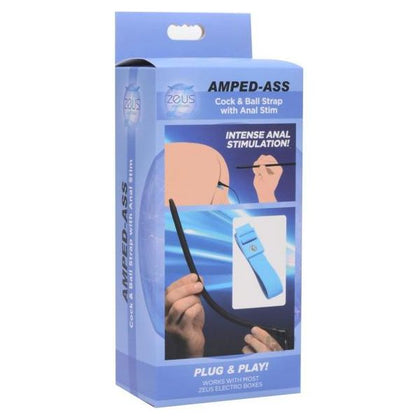 Introducing the Zeus E Ampl Cock/bal Anal: Arouser Model ZE-2000, designed for Him, provides Dual Stimulation for both Penis and Anus in Black.