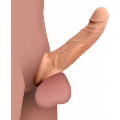 Introducing the Ultra Real 2 Inches Solid Tip Penis Extension in Beige - The Ultimate Pleasure Enhancer for Him and Her - Adult Naughty Store