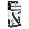 Evoke Super Charged Vibrating Strapless Strap On - Model X1 - Dual Pleasure - Black - Adult Naughty Store