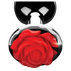 Booty Sparks Red Rose Anal Plug Small - Elegant Aluminum Butt Plug for Sensual Pleasure - Model RS-AP-S - Unisex - Intimate Play - Red - Adult Naughty Store