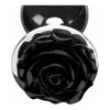 Booty Sparks Black Rose Anal Plug Medium - Elegant Pleasure for All Genders in Sensual Black - Adult Naughty Store