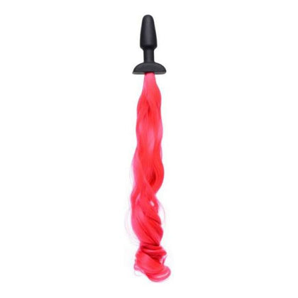Tailz Pony Tail Anal Plug - Model PT-2000 - Unisex - Hot Pink - For Sensual Backdoor Delights