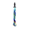 XR Brands Tailz Rainbow Pony Tail Anal Plug - Model XYZ - Unisex Pleasure - Vibrant Rainbow Color - Adult Naughty Store