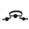 Strict Interchangeable Silicone Ball Gag Set Black - The Ultimate Pleasure Experience for All Genders - Adult Naughty Store