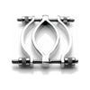 Introducing the Exquisite Pleasure Stainless Steel Adjustable Pussy Clamp - Model X1.15 - For Women - Clitoral and Vaginal Stimulation - Silver - Adult Naughty Store