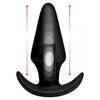 Introducing the Thump It! Kinetic Thumping 7X Large Black Butt Plug - Model TH-7X-LB-BP - Adult Naughty Store