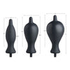 Dark Inflator Silicone Inflatable Anal Plug Black - Adult Naughty Store