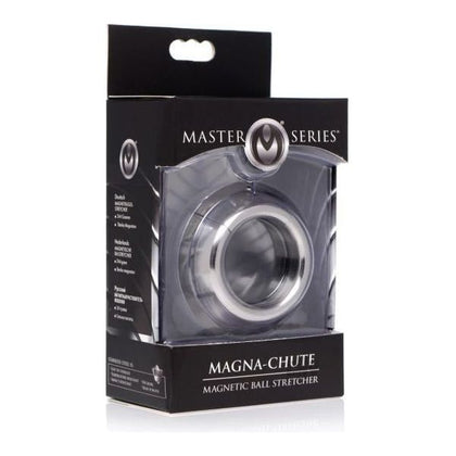 Introducing the Magna Chute Magnetic Ball Stretcher - The Ultimate Stainless Steel Pleasure Device for Men - Adult Naughty Store