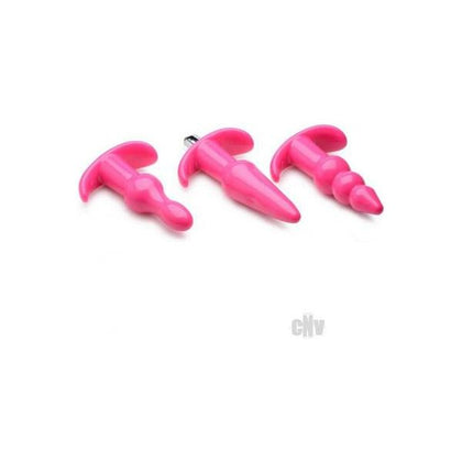 Introducing the Satisfyer Pro 4-Piece Anal Pleasure Set - Model SPAS-001: The Ultimate Pink Delight for Anal Exploration!