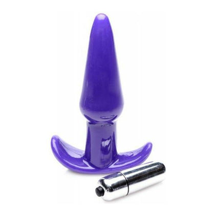 Introducing the Luxurious PleasureCo Frisky Thrilling Purple Smooth Anal Plug - Model PT-420: The Ultimate Sensual Delight for Anal Enthusiasts! - Adult Naughty Store